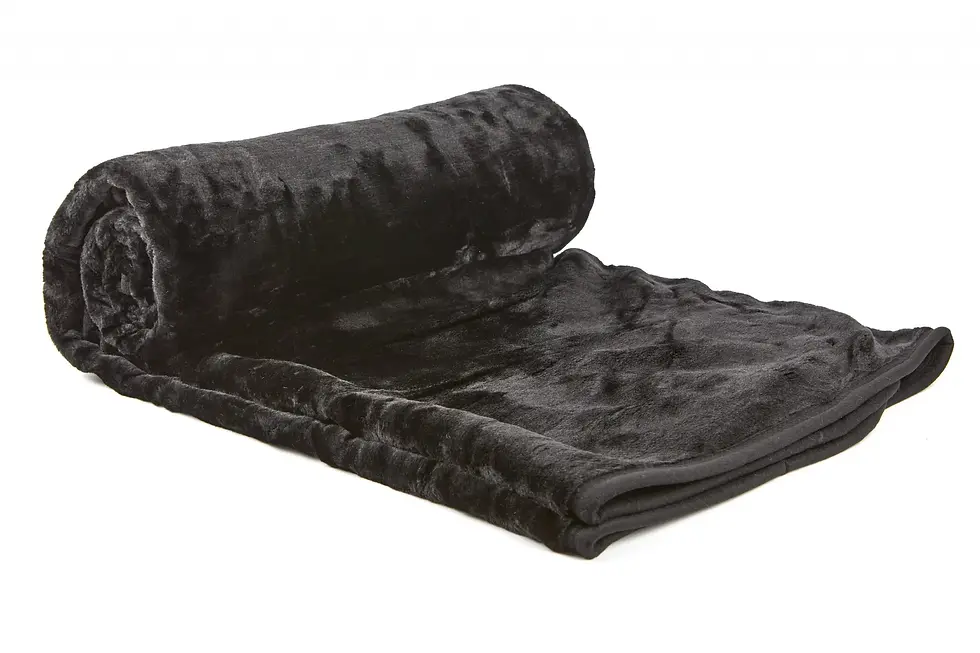 Nordic Collection - Super Cosy Fleece Blanket (Black)
