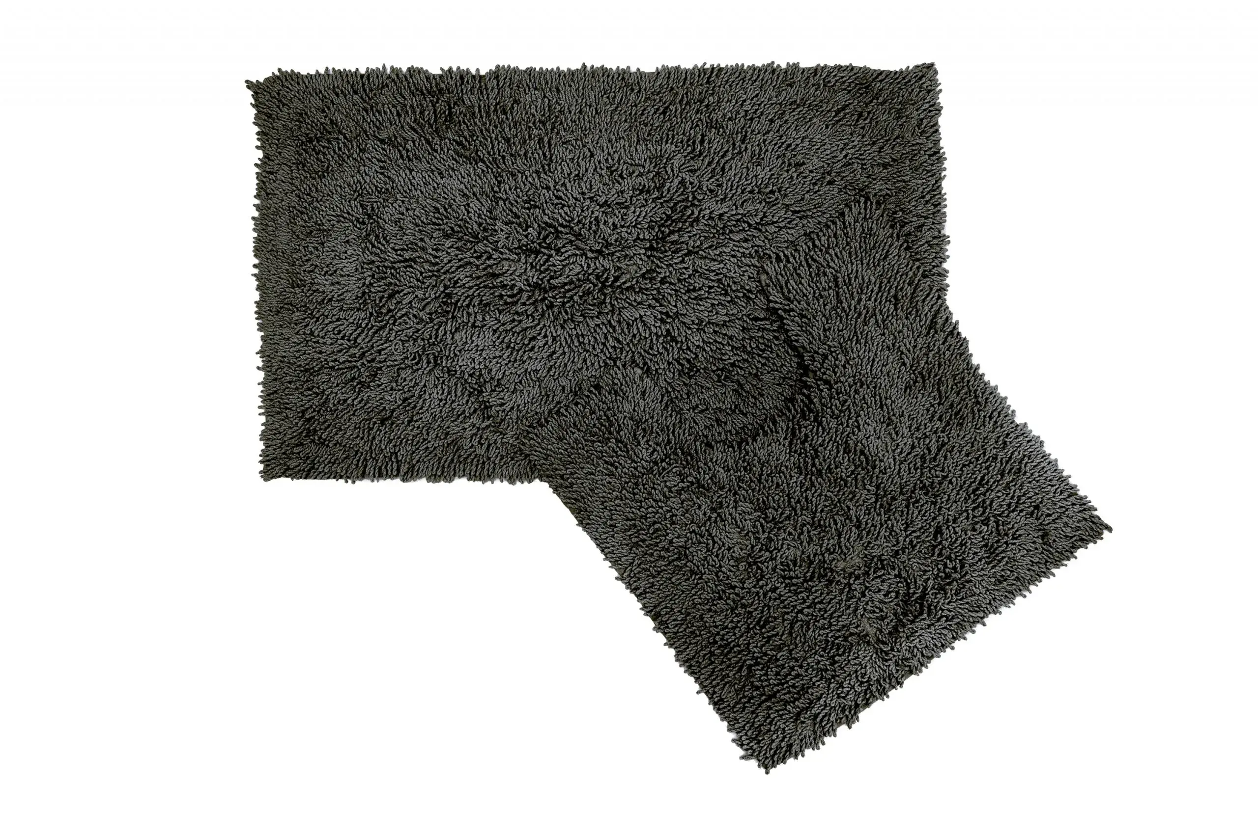 Tumble Twist Collection - Pure Cotton 2pc Bath Set (Charcoal)