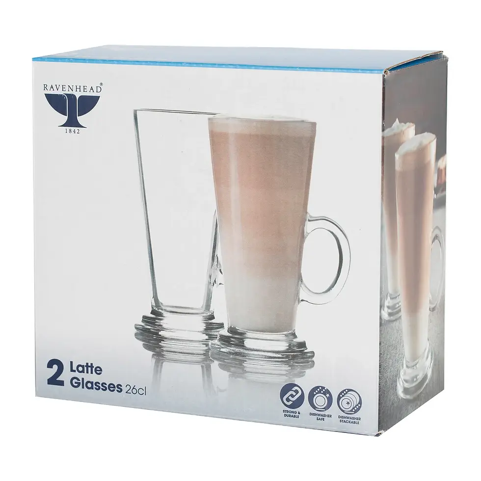 Entertain Latte Glasses, 26cl (Set of 2)
