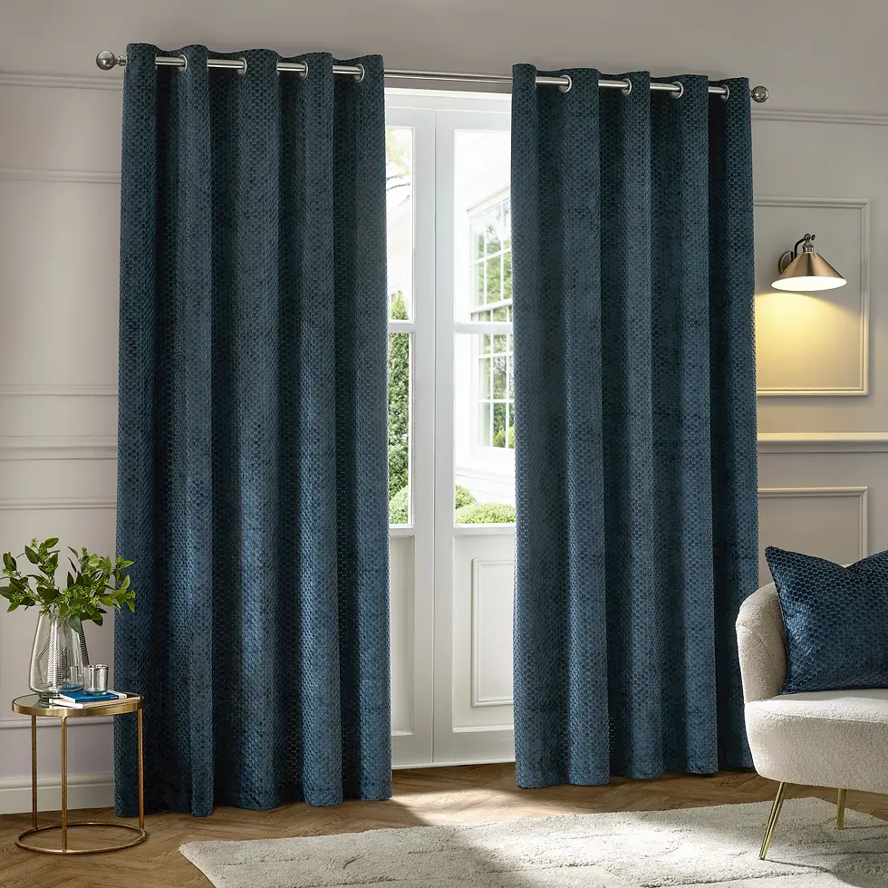 Thumbnail: Neptune Velvet Cushion Cover (Navy)