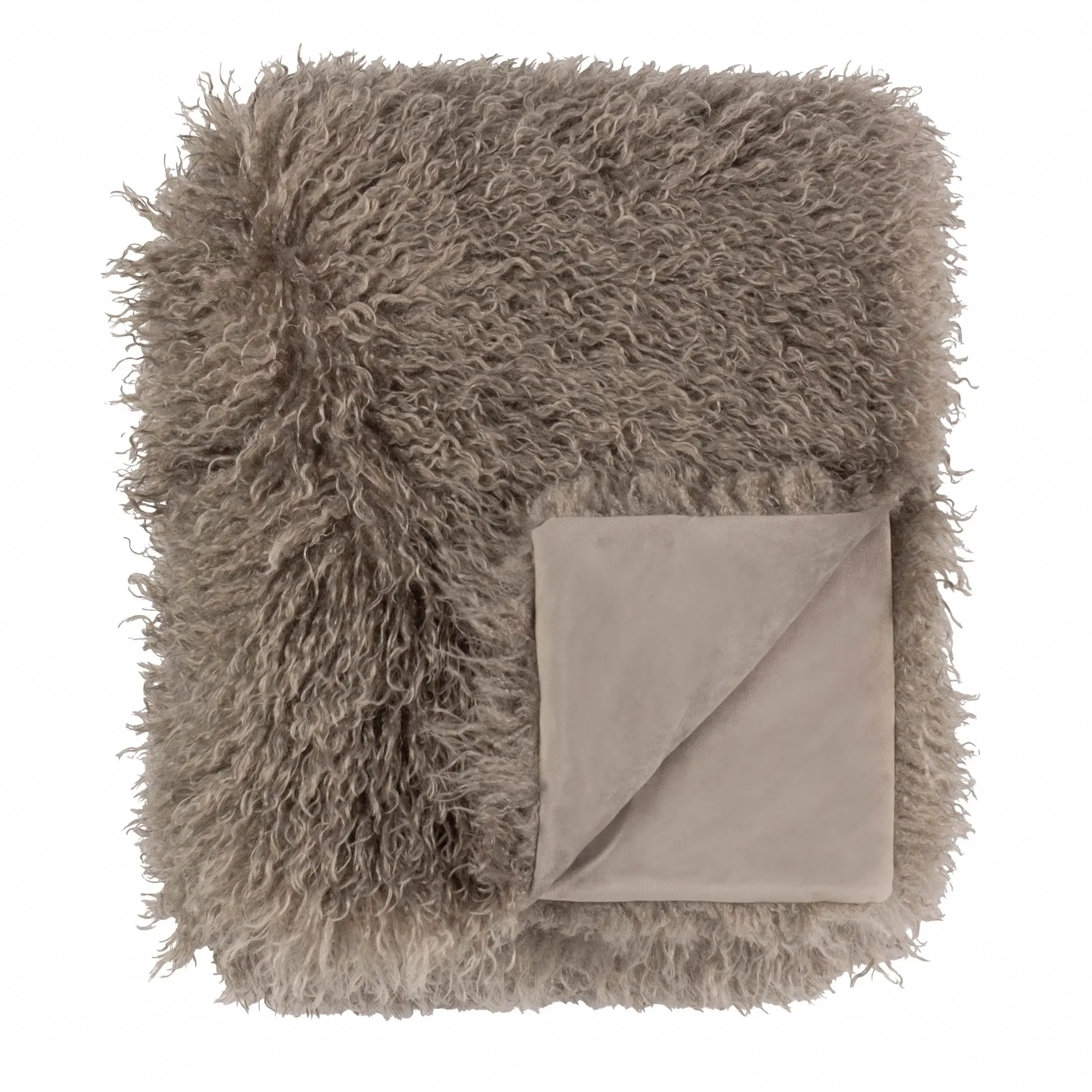 Rowan Faux Fur Throw (Mocha)