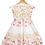 Thumbnail: Ditsy Daisy Print Girls Tiered Lace Trim Dress