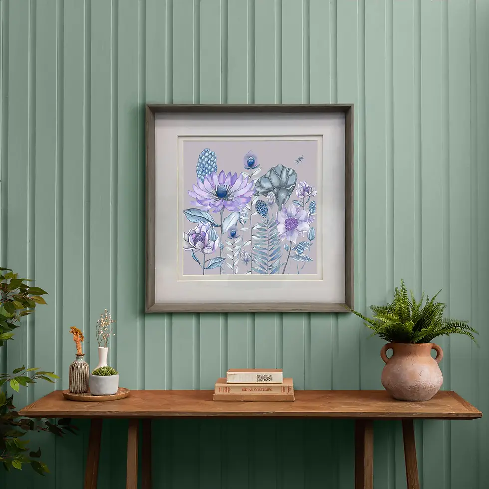 Thumbnail: Nesidora Framed Print (Nut)