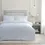 Thumbnail: Elysia Pinch Pleat 100% Cotton Duvet Cover Set (Champagne)