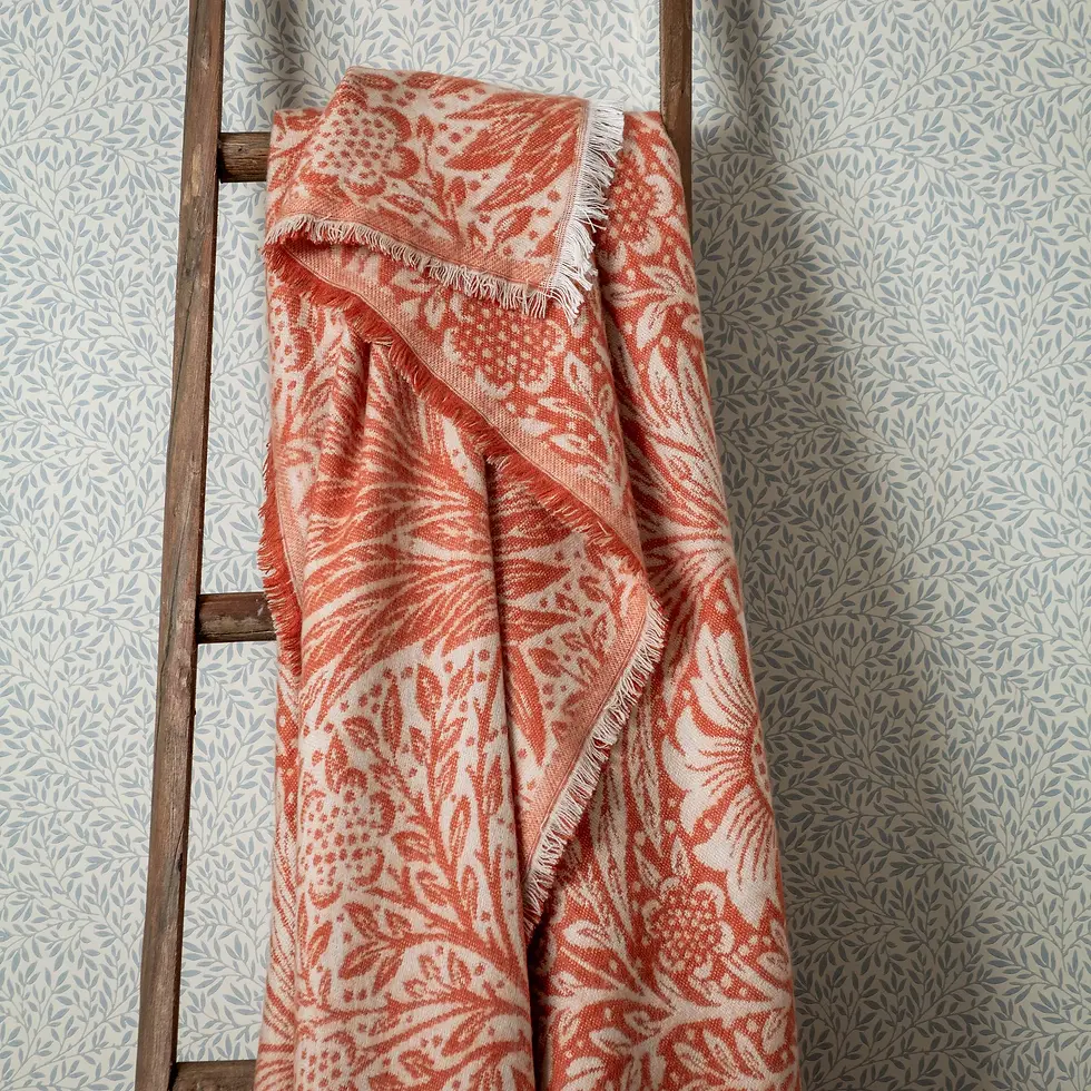 Marigold Jacquard Throw (Russet)