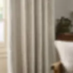 Thumbnail: Acorn Tonal Matt Jacquard Pencil Pleat Curtains (Linen)
