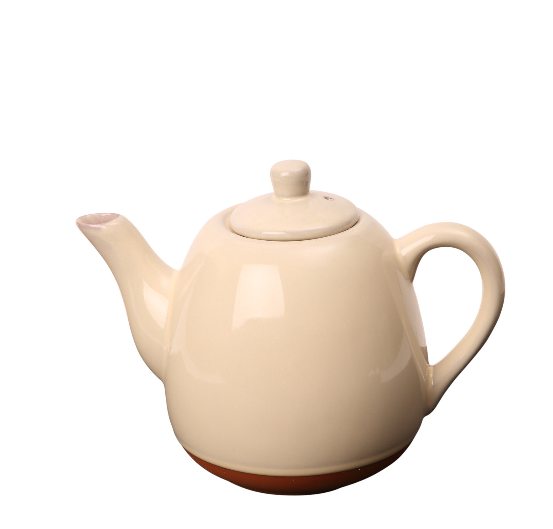 Sintra Glazed 800ml Terracotta Teapot (Stone)