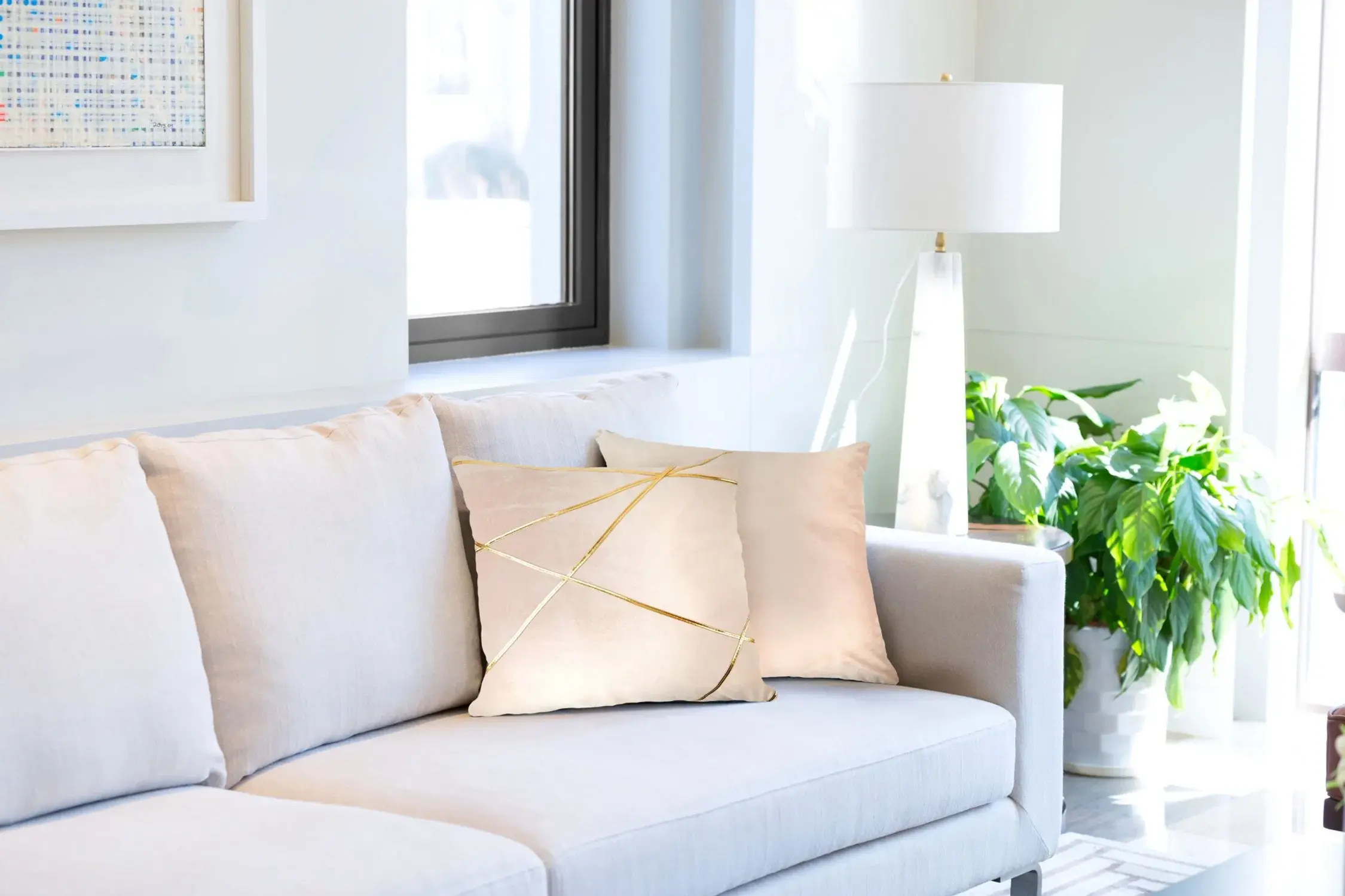 Fractal - Cushion Cover (Blush Pink)