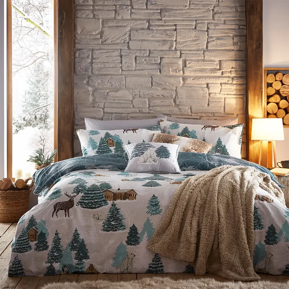 Arcticus Arctic Animal Duvet Cover Set (Blue)