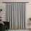 Thumbnail: Soft Chenille Blackout Pencil Pleat Curtains (Silver)