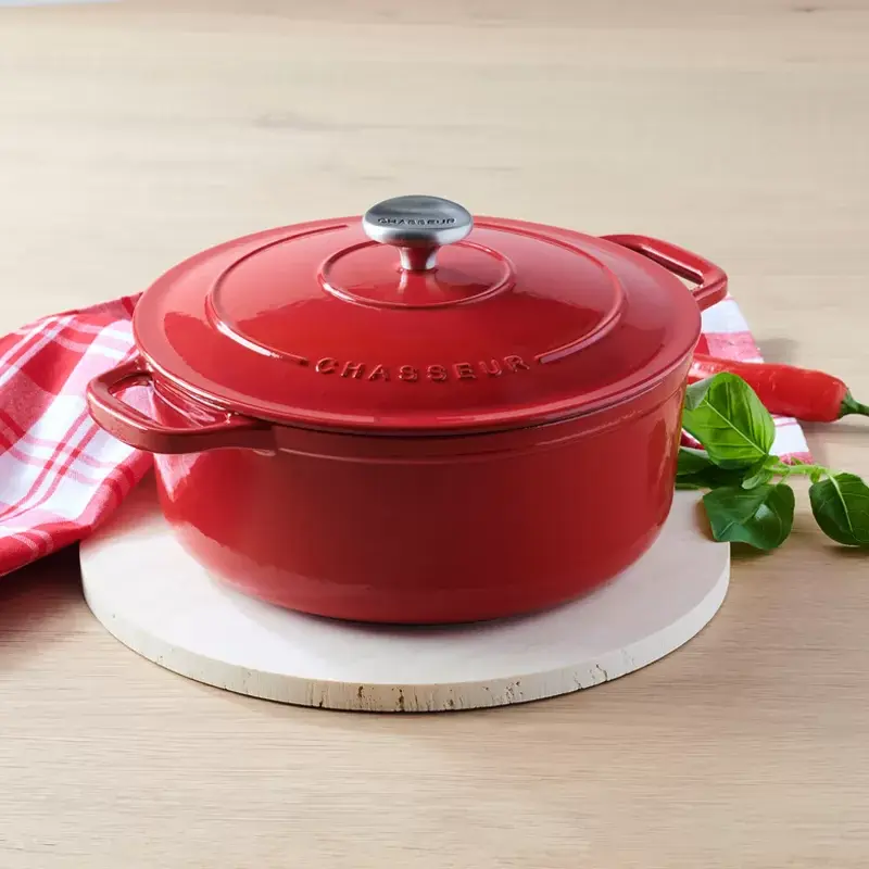 Thumbnail: Chasseur 22cm Round Casserole (Chilli Red)