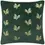 Thumbnail: Guilded Palms Embroidered Cushion Cover (Emerald Green)