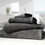 Thumbnail: Linen Hall 500gsm Organic Combed Cotton Towels (Charcoal)