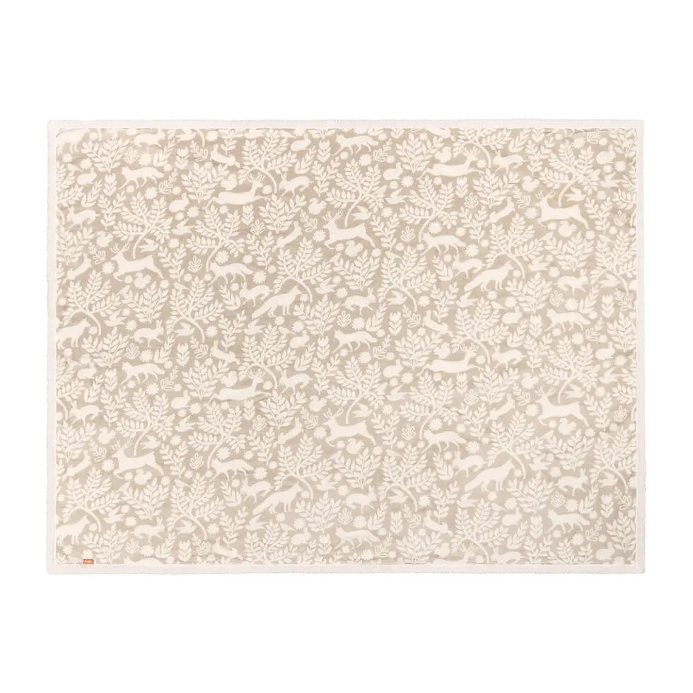 Thumbnail: Skandi Woodland Sherpa Fleece Throw (Sable)