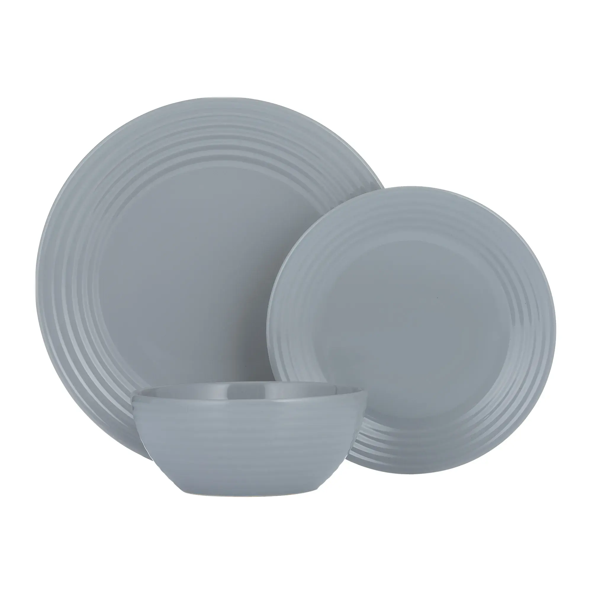 Living Grey 12 pc Dinner Set (In Gift-box)