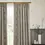 Thumbnail: Strawberry Thief Fully Lined EmbroideredVelvet Pencil Pleat Curtains (Biscuit)