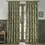 Thumbnail: Cray Fully Lined Floral Velvet Pencil Pleat Curtains (Sage/Sunflower)