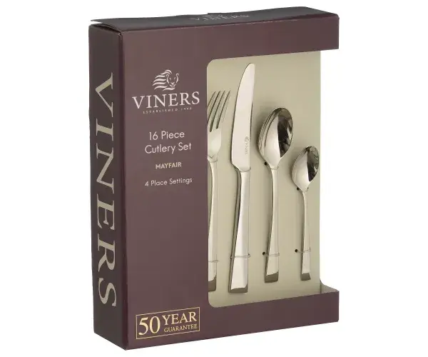 Mayfair 18/10 16 Piece Cutlery Set Gift Box