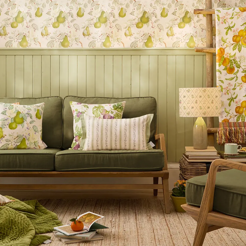 Thumbnail: Primavera Printed Cushion Cover (Clover)
