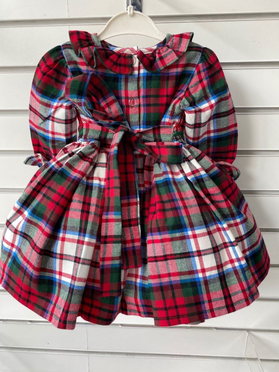 Thumbnail: ''Matilda'' Flannel Tartan Smocked Dress