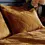 Thumbnail: Palmeria Quilted Velvet Duvet Cover Set (Gold)