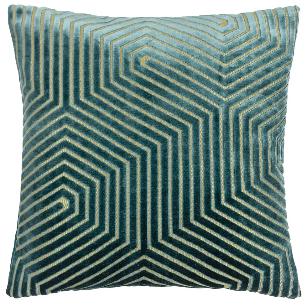 Thumbnail: Evoke Cut Velvet Cushion Cover (Mink)