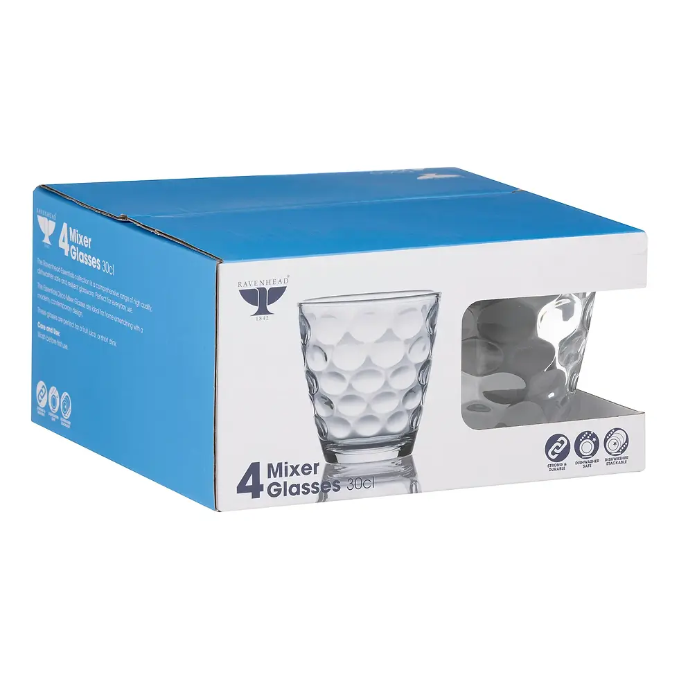 Thumbnail: Essentials Disco Mixer Glasses, Slv 4 (30cl)