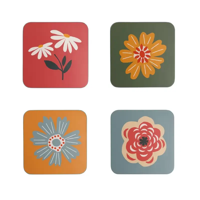 RHS Cottage Garden Coasters, Multi (Set of 4)