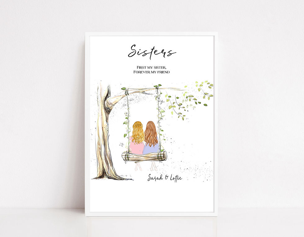 Sister tree swing
