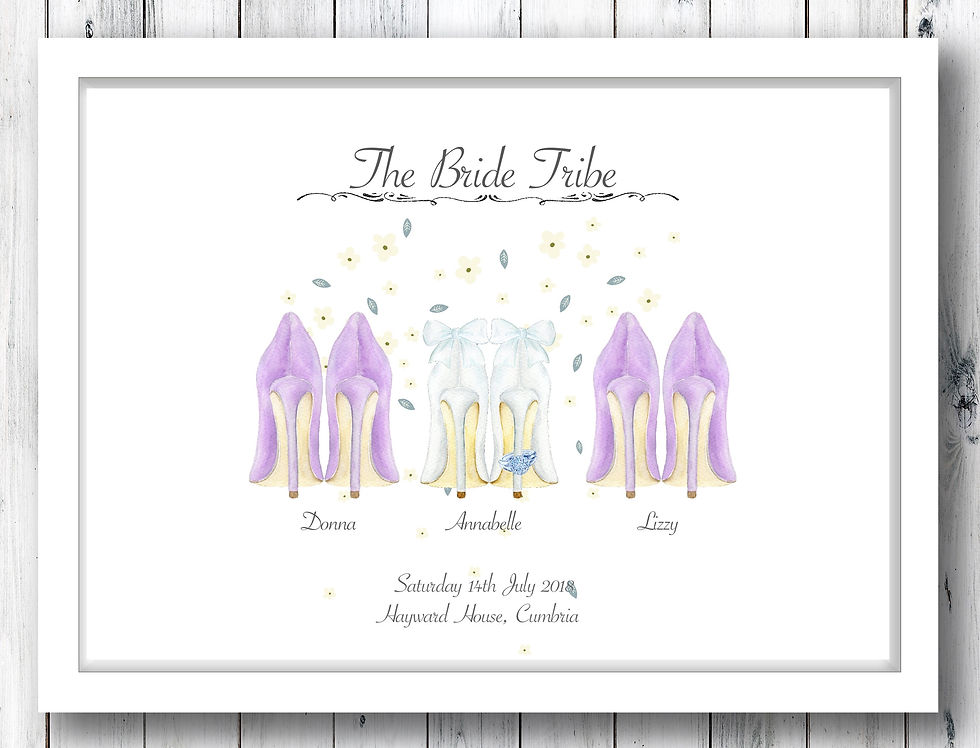 Thumbnail: Wedding shoes "The Bride Tribe"