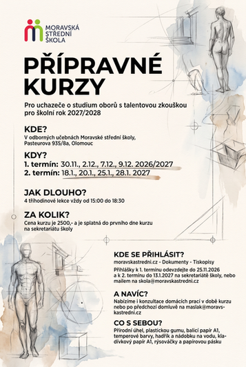 Přípravné kurzy k talentovým zkouškám pro výtvarné obory MSŠ