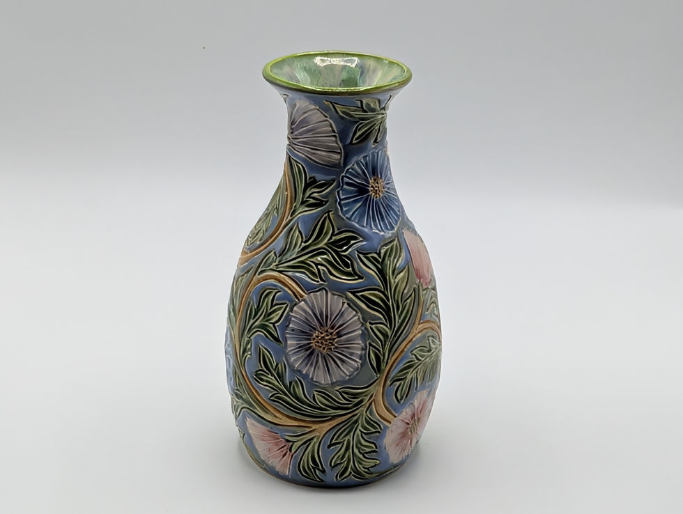 Thumbnail: Hand Thrown, Large arts and crafts inspires flowers vase