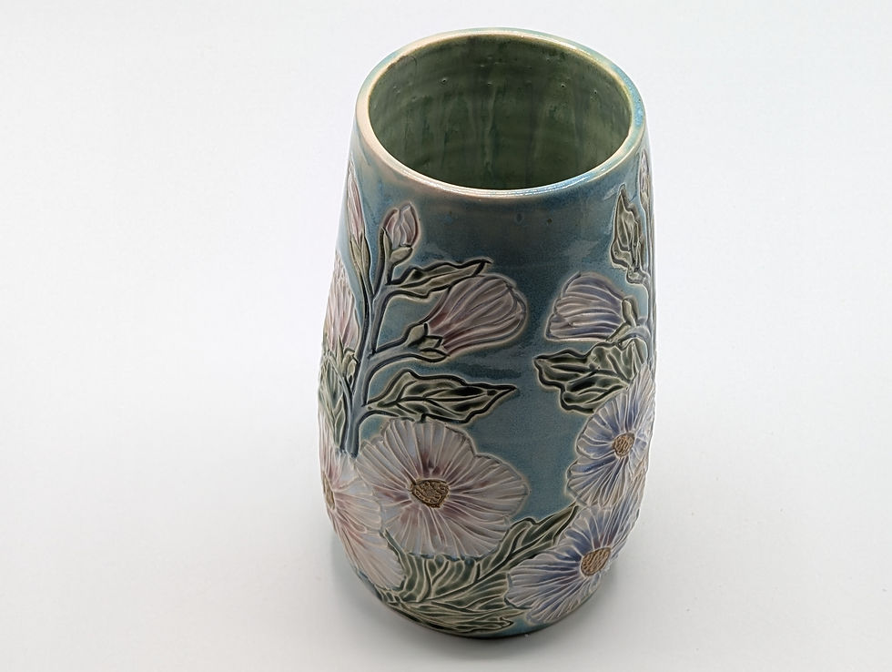Thumbnail: Hand Thrown, Hollyhock Vase