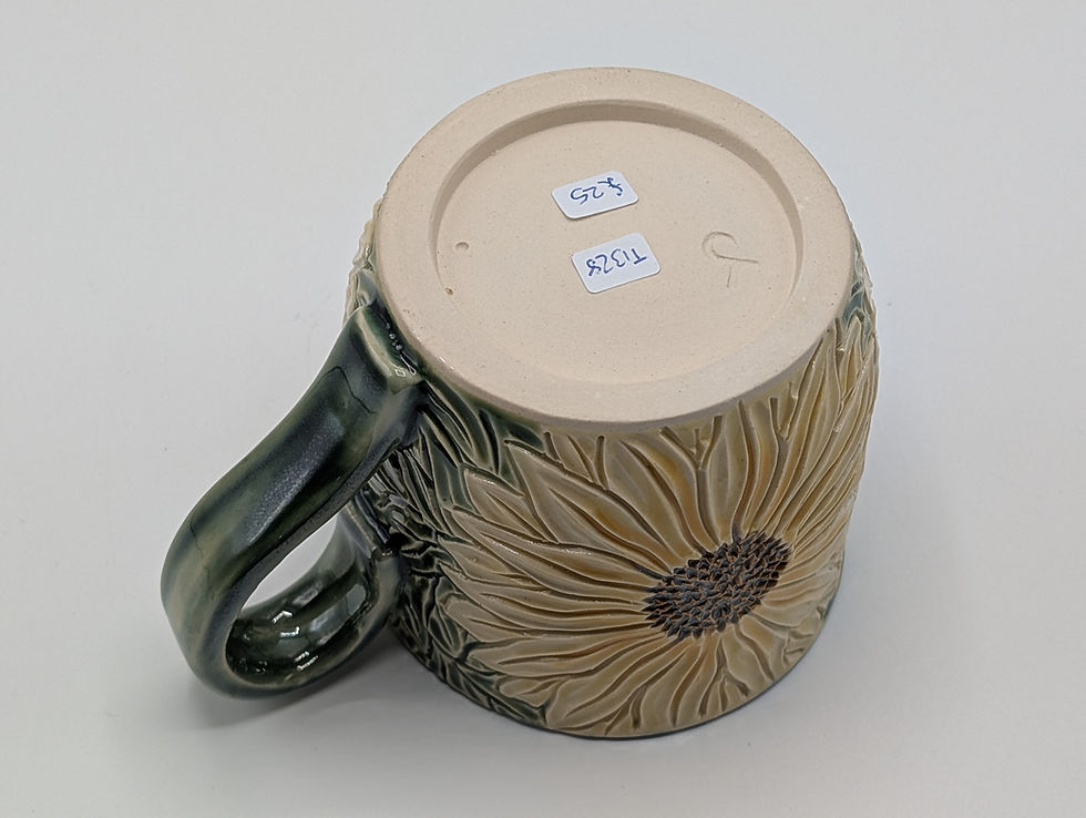 Thumbnail: Tall mug, Sunflower design, 2nd