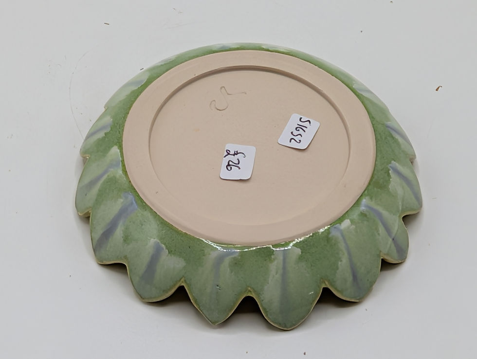 Thumbnail: Hand Thrown, Carved and Glazed Small Sunflower Bowl