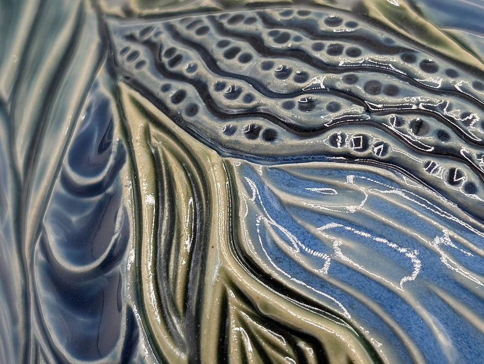 Thumbnail: Hand Thrown, Textured abstract Vase