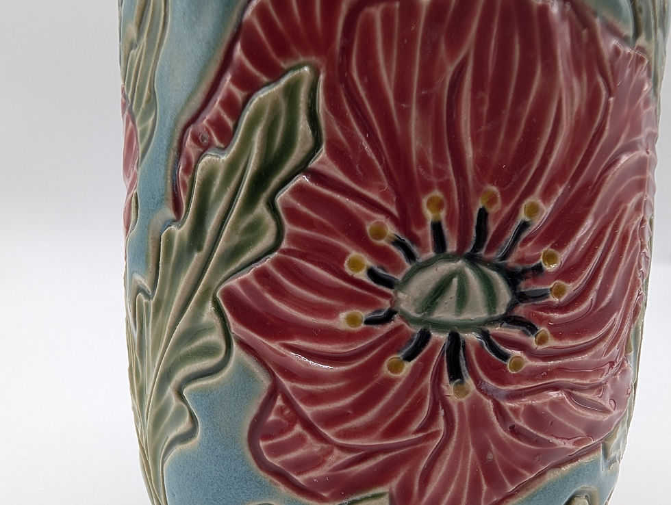 Thumbnail: Hand Thrown, Red field poppies Vase