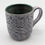 Thumbnail: Tall mug, Purple leaf design