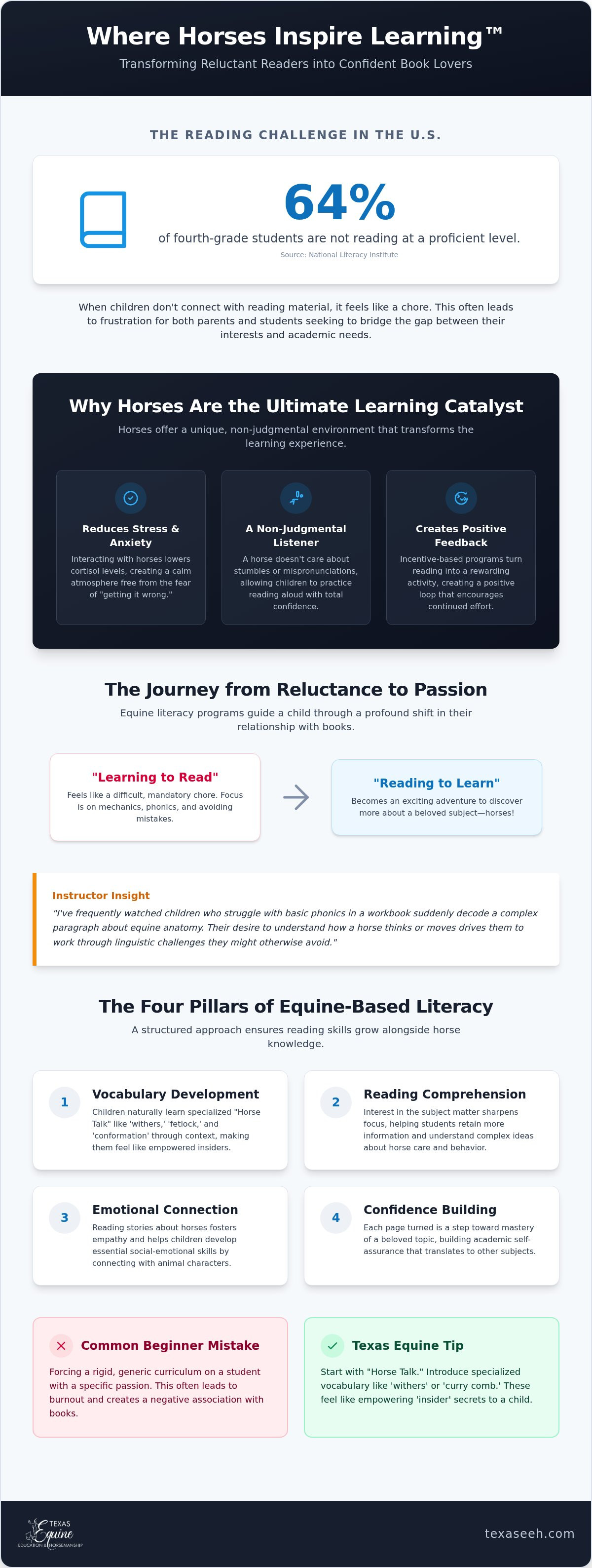 Horse literacy program for children