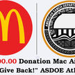 McDonald's Donation to ASDOE Athletics Office!