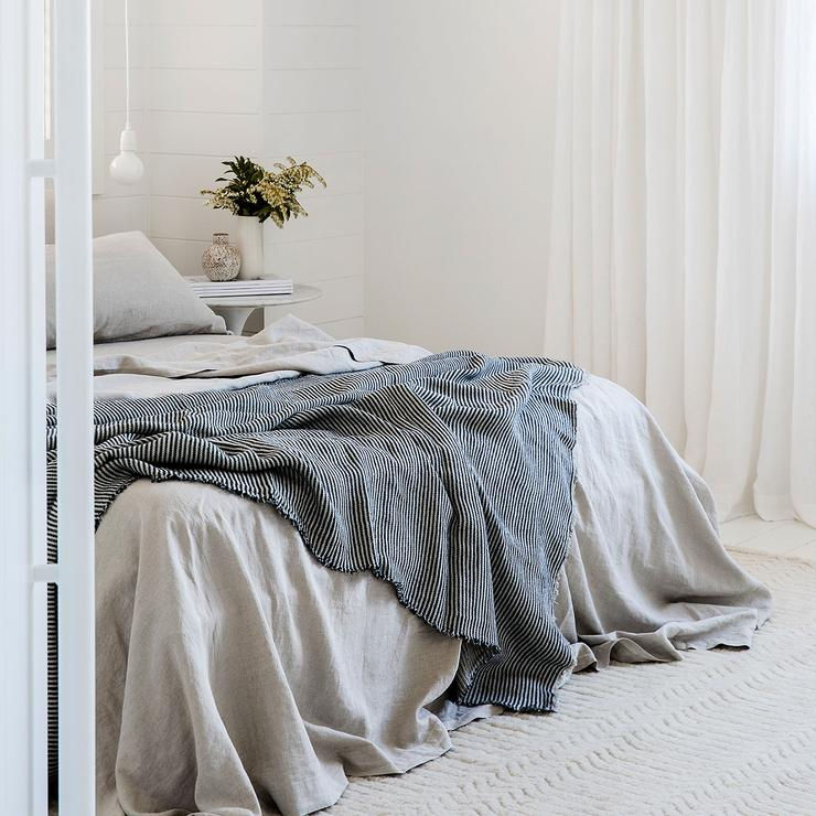 Bedroom design with throw