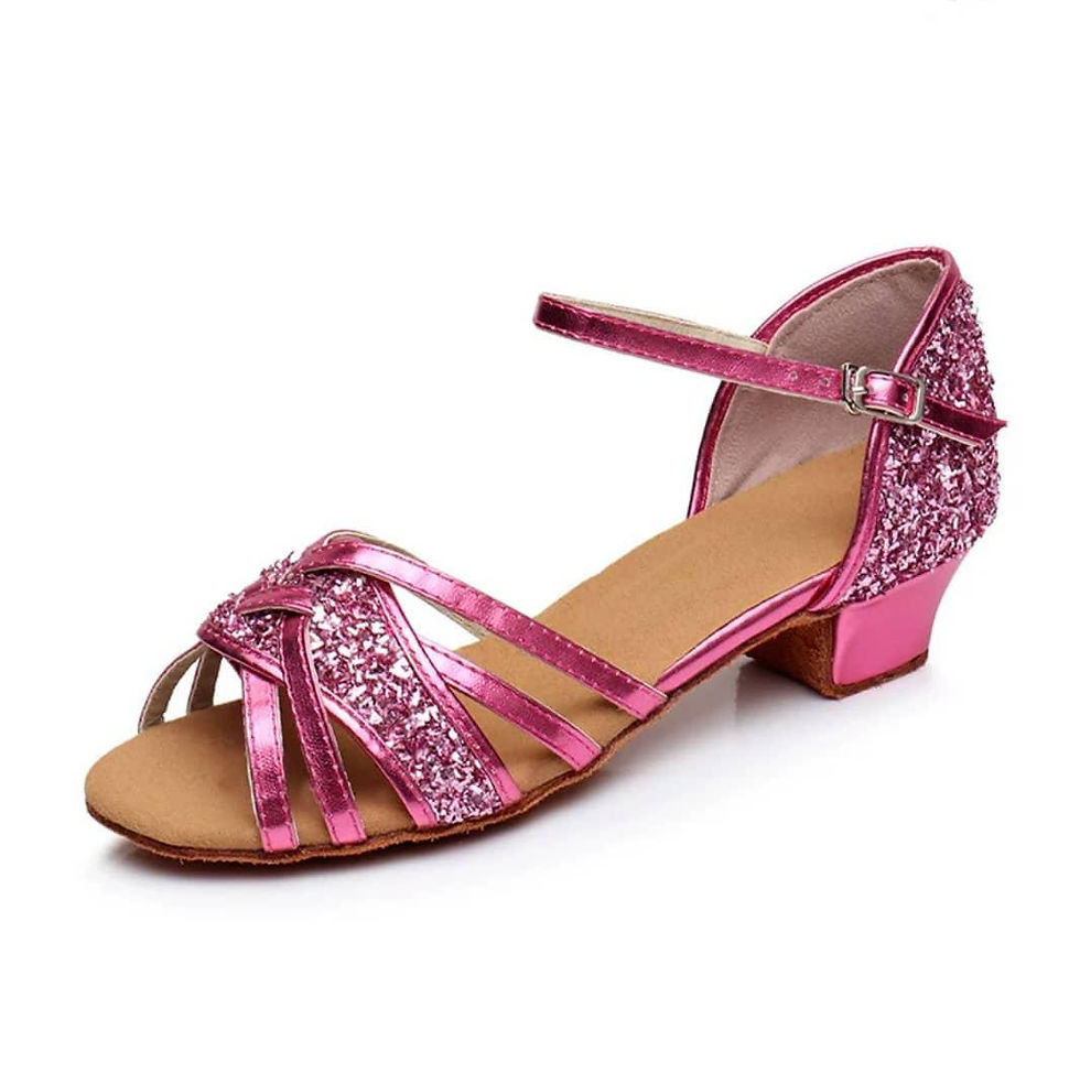Miniatura: Zapatilla ballroom tacón bajo 3 cm - Danca