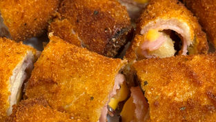 Crunchy Ham and Cheese Bread Rolls