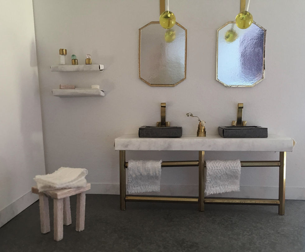 Maqueta de un baño