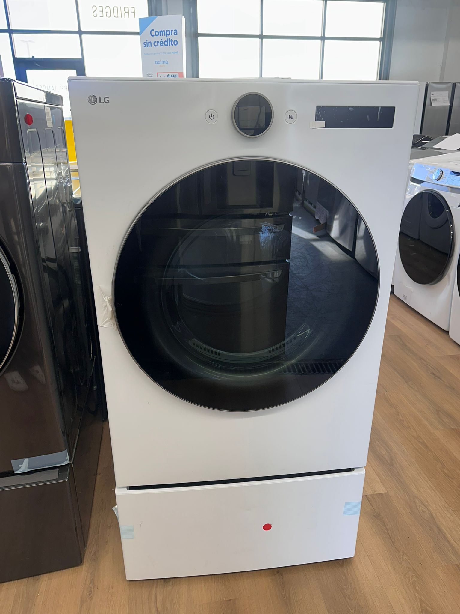 7.4 cu. ft. Vented Stackable SMART Electric Dryer in White with TurboSteam