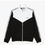 Thumbnail: LACOSTE Mens Colourblock Zipped Sweatshirt Black/White