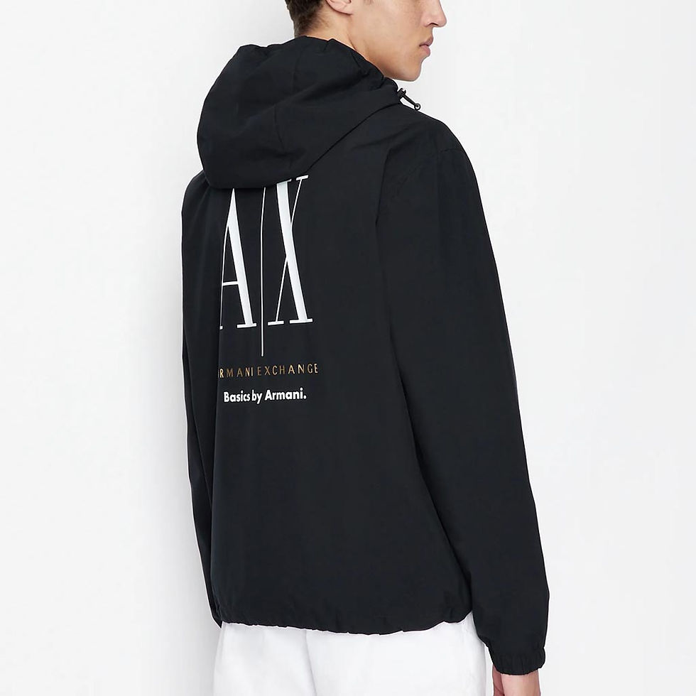 Thumbnail: ARMANI EXCHANGE Mens Windbreaker Black