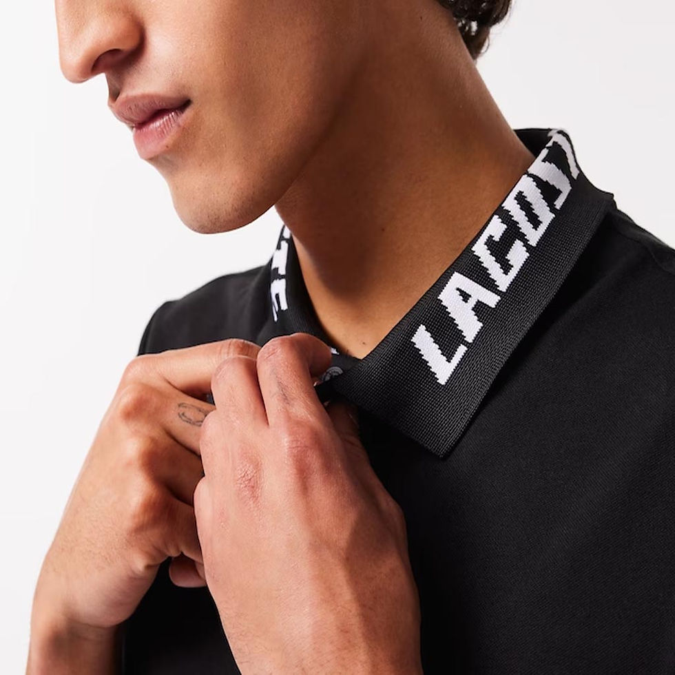 Thumbnail: LACOSTE Mens Slim Fit Stretch Pique Polo Black