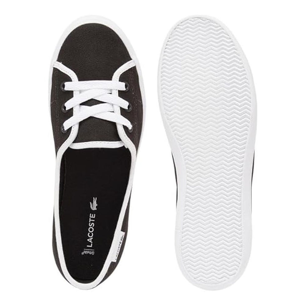 Thumbnail: LACOSTE Womens Median Base Sneaker Black/White 497B