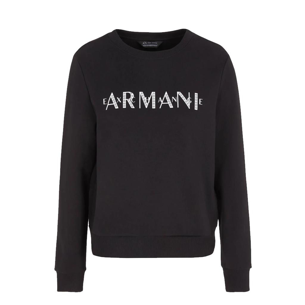 ARMANI EXCHANGE Womens Sweatshirt Black